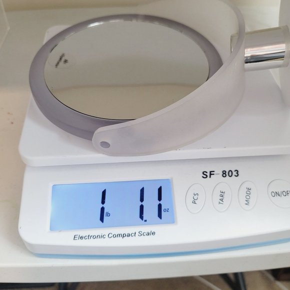 Light Purple Round Countertop 2-Sided Magnifying Mirror | 3x & 8x Magnification - Picture 5 of 5